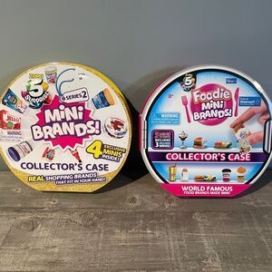 ZURU Foodie Mini Brands & Mini Brands Series 2 Collectors Cases ONLY